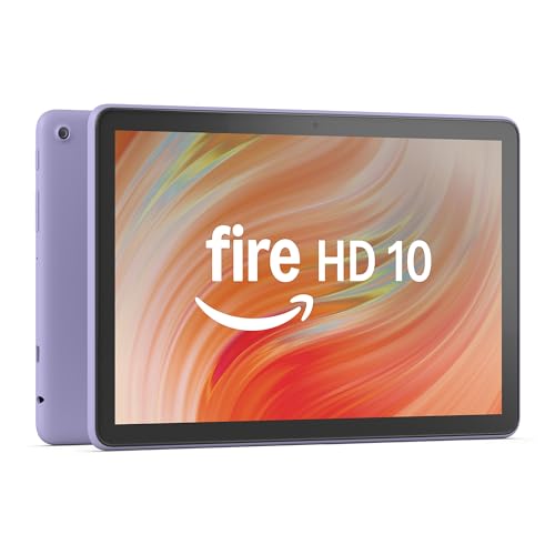 Amazon Fire HD 10 tablet (newest model) built for relaxation, 10.1" vibrant Full HD screen, octa-core processor, 3 GB RAM, 32 GB, Ocean