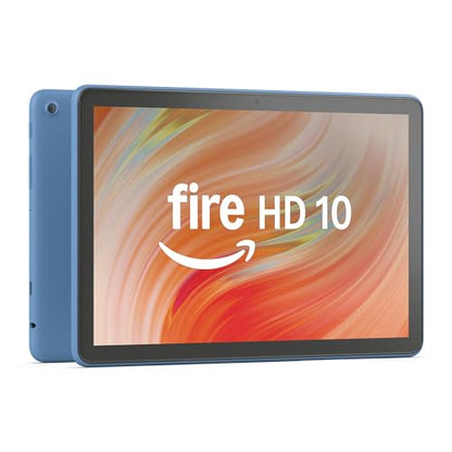 Amazon Fire HD 10 tablet (newest model) built for relaxation, 10.1" vibrant Full HD screen, octa-core processor, 3 GB RAM, 32 GB, Ocean