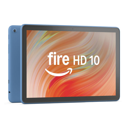 Amazon Fire HD 10 tablet (newest model) built for relaxation, 10.1" vibrant Full HD screen, octa-core processor, 3 GB RAM, 32 GB, Ocean