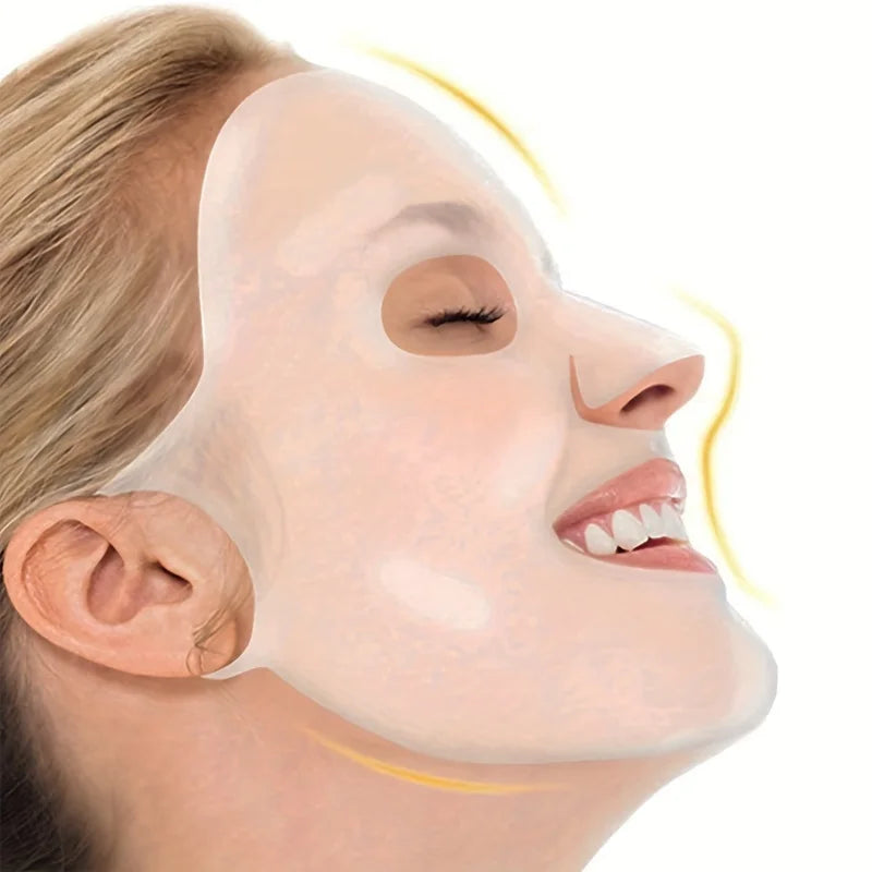 3D Silicone Mask Cover for Ear-Hanging Face Masks - Reusable Moisturizing and Firming Facial Tool