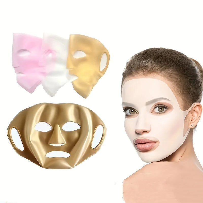 3D Silicone Mask Cover for Ear-Hanging Face Masks - Reusable Moisturizing and Firming Facial Tool